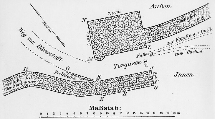 Plan zum Häverstädter Tor (Langewiesche 1908).