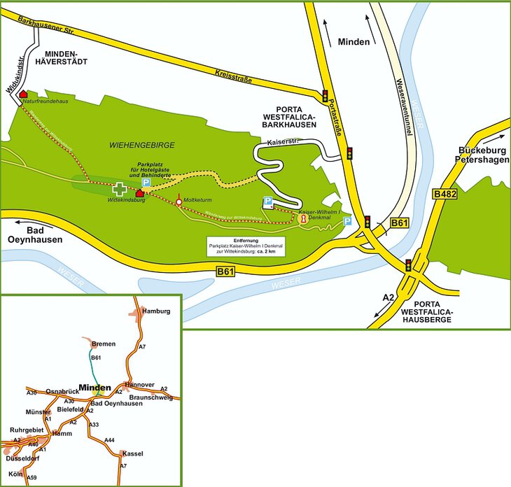 Anfahrtskizze. © GeFAO e. V. - Gunda Schünemann.