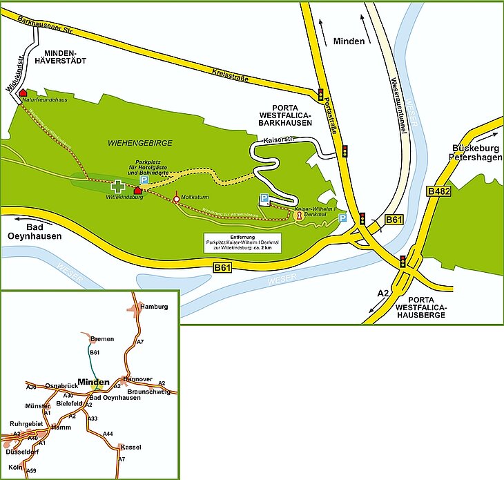 Anfahrtskizze. © GeFAO e. V. - Gunda Schünemann.