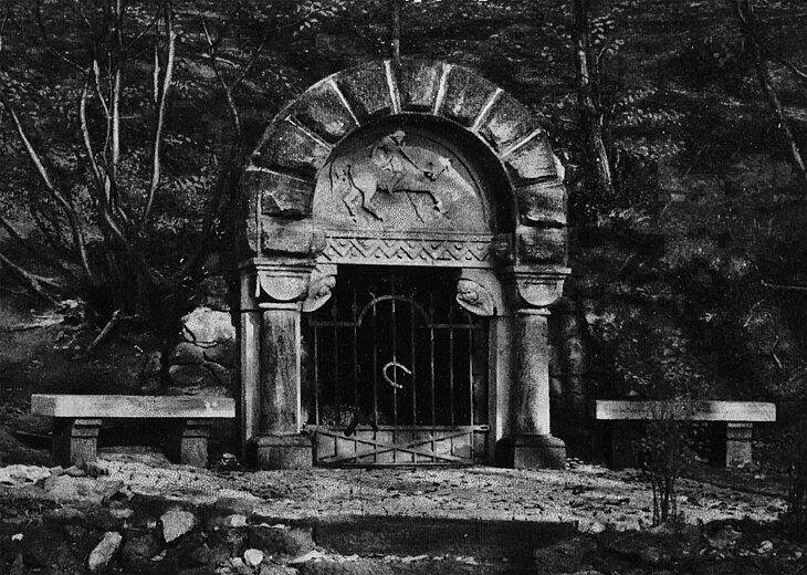 Die Wittekindsquelle. Zustand um 1900.