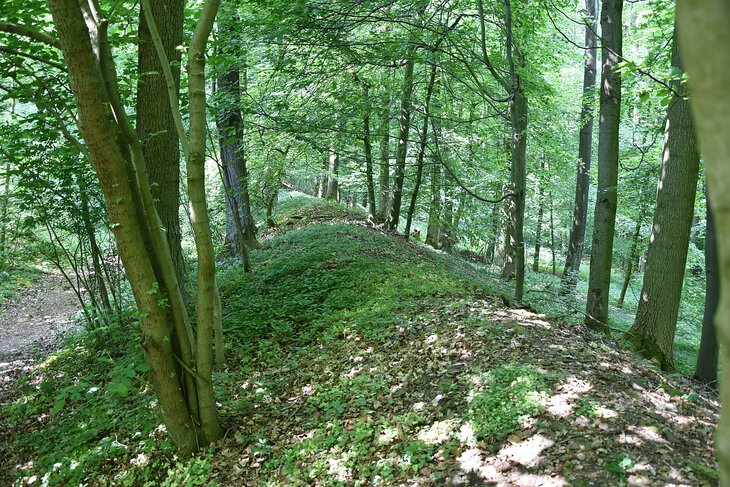 Der Nordwall im heutigen Zustand.