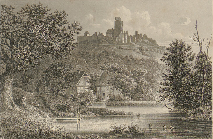 Ansicht um 1872. Werner Schuch, Das malerische und romantische Wetsphalen. 2. Aufl. 1872 image-343