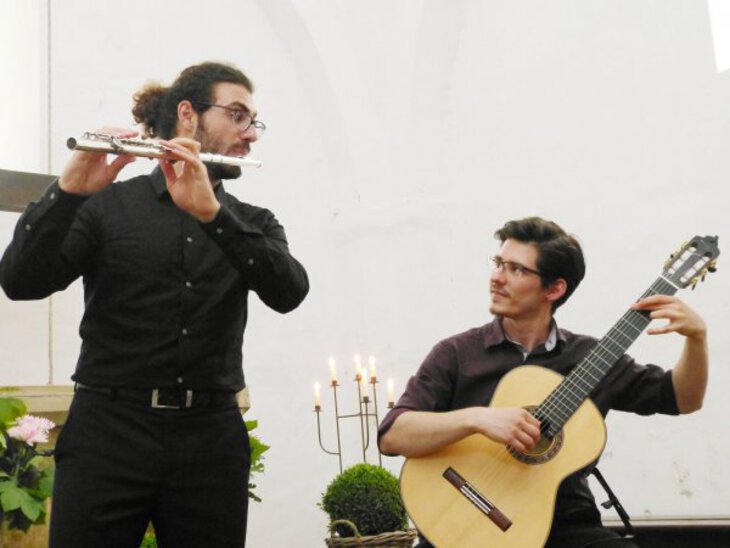 Den Musikern gelang es, Flöte und Gitarre perfekt aufeinander abzustimmen.