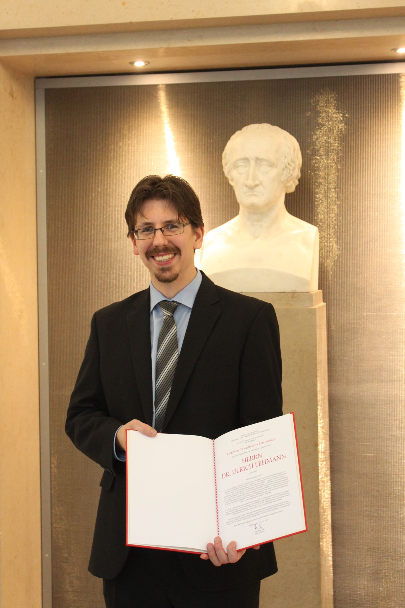 Dr. Ulrich Lehmann erhielt am Dienstag den LWL-Preis für westfälische Landeskunde.