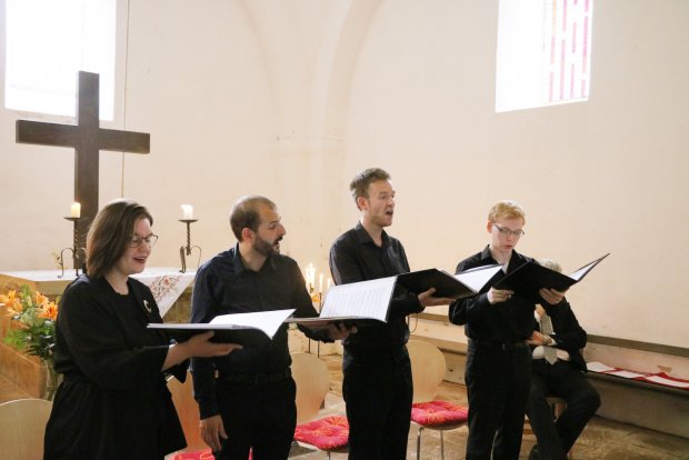 Gut ausgebildetes Quartett: Die vier Künstler haben an der Herforder Schule für Kirchenmusik studiert oder studieren dort noch.